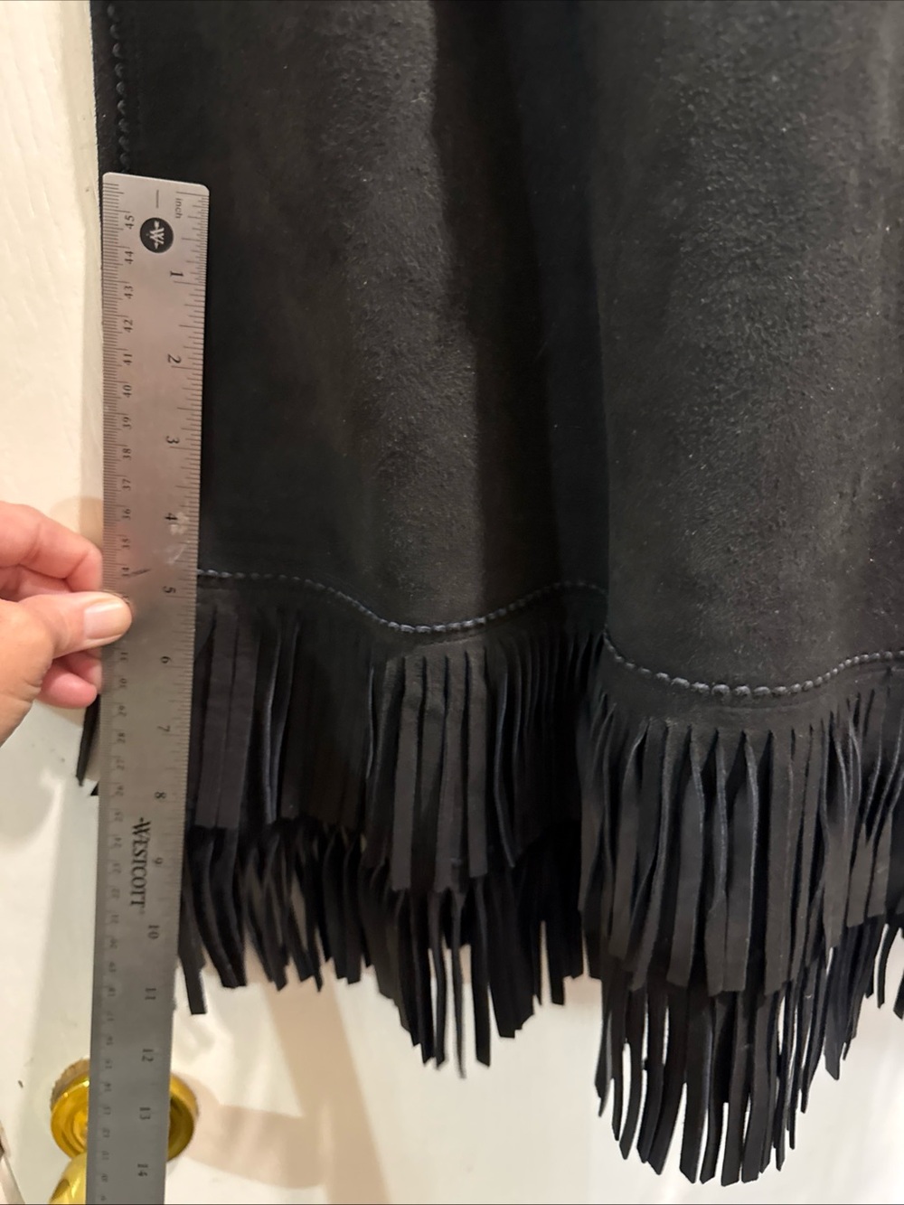 Rare Vintage 60s 70s Western Gauchos Fringe Suede Collectible Textile Art. - Picture 9 of 14